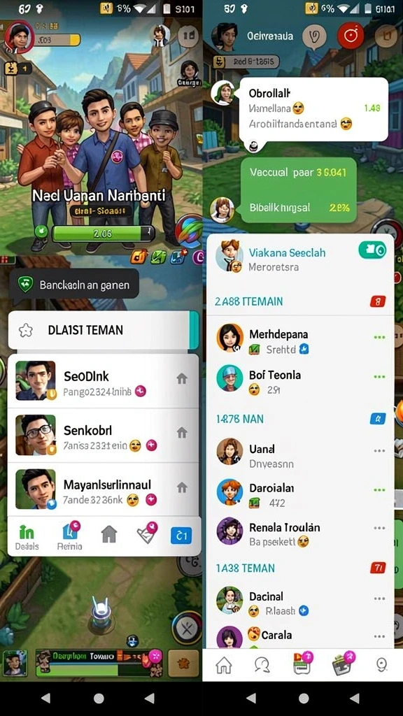 galaxy77 - Tangkapan layar menunjukkan misi menantang di GALAXY77.