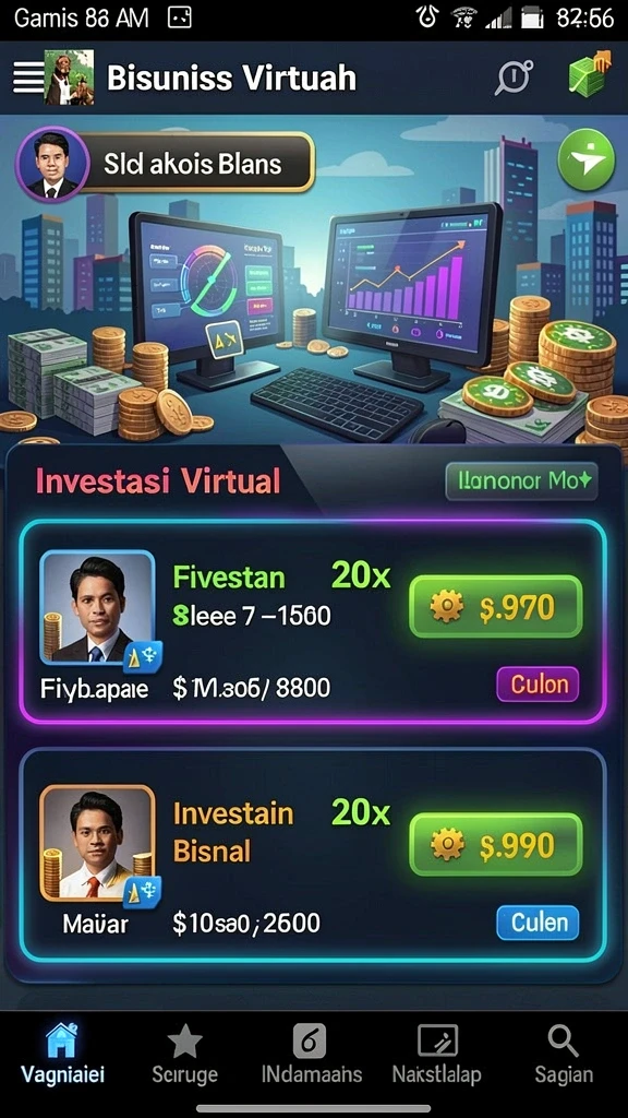 pulsa303 - Screenshot menunjukkan fitur interaksi dengan pemain lain secara online.